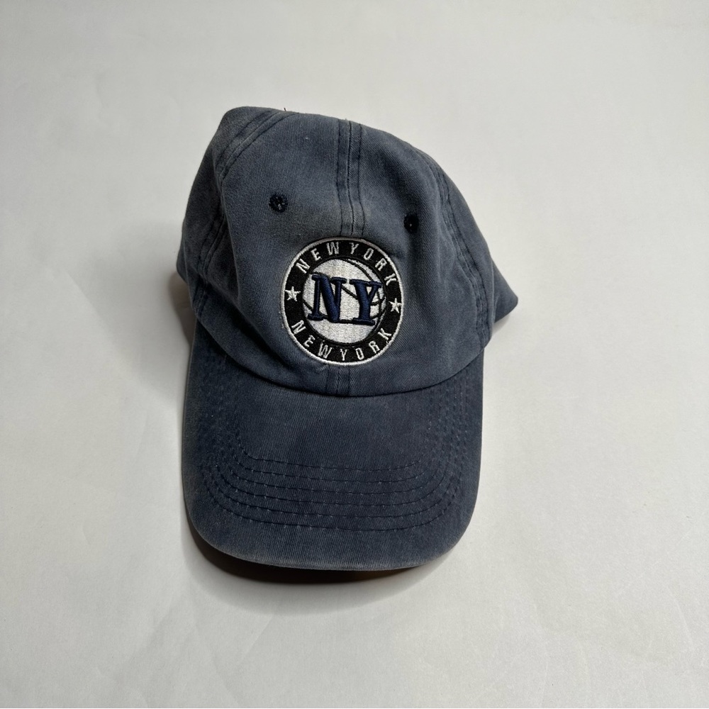 Vintage New York hat in washed blue